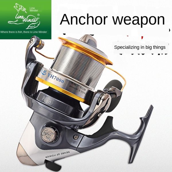 

d8kjr wolf king voyage wang fishing fishing voyage anchor fish long-range feeding non-clearance metal pole 70009000 spinning wheel large anc