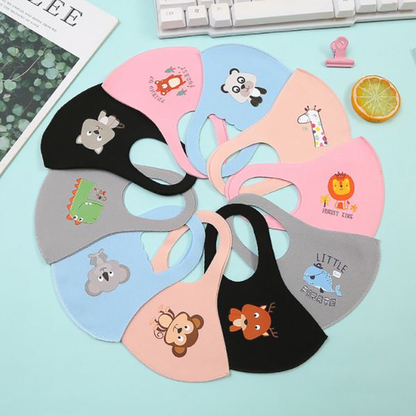 

us stock 3-5 days kids face masks pm2.5 children anti-pollution masks boys girls cartoon face masks anti-dust breathable earloop
