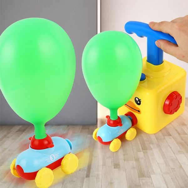 

tiktok inertial air blowing inflatable balloon toy balloon power press strength ball car ejection car toy