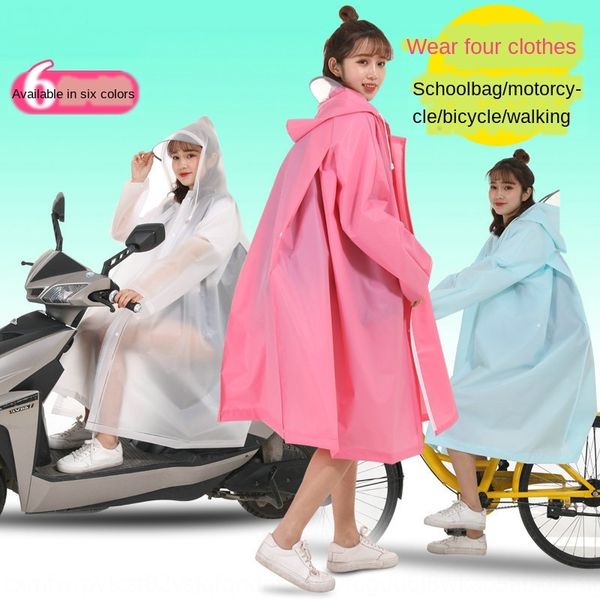 

rain female hiking raincoat long cloak bicycle full body men's coat riding electric battery car bicycle poncho children, Red;brown