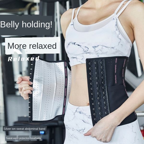 

razhj couple sweat belt sports postpartum belly belt men's large size slimming waist seal belly girdle women's exercise fitness ex, Black;gray
