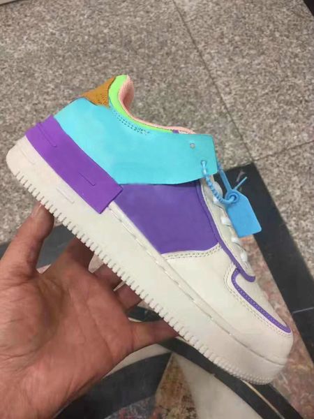 

2020 новая высокочувствительный og mid wmns 1 тень белой магии flamingo 1 вскользь game royal запретил тень бреда центр носка обувь женщина, Black