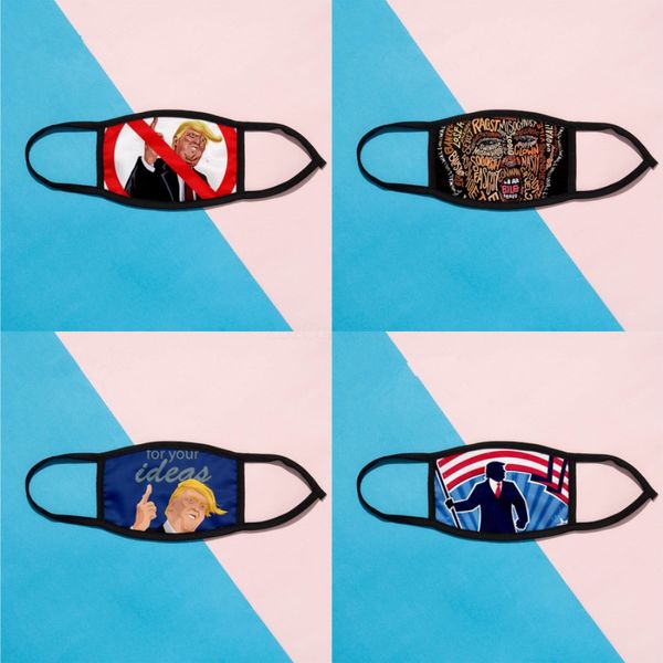 

washable face mask designer trump protective masks ultraviolet-proof dustproof mouth-muffle riding cycling sports print mouth e #3#849