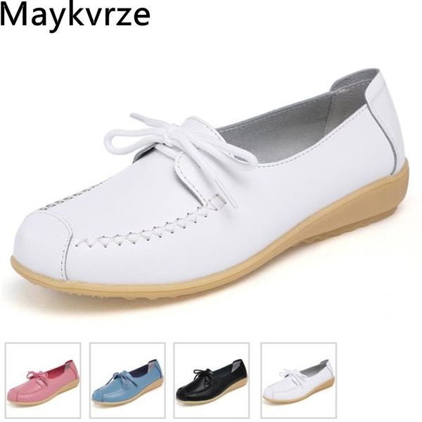 

2020 new women flats casual shoes leather women's shoes ws12, Black