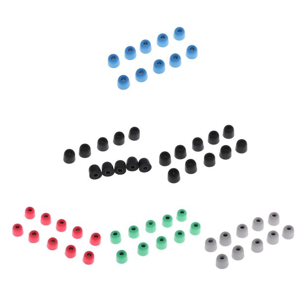 

60x silicone 4.5mm replacement eartips bud earbud eargels set for earphone