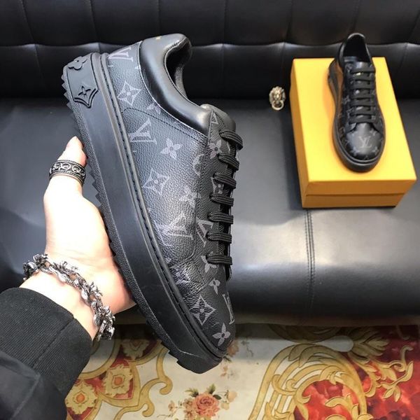 

new37 fashion casual men's shoes wild sports shoes outdoor comfortable high-end pattern men's shoes original box packaging fast de, Black