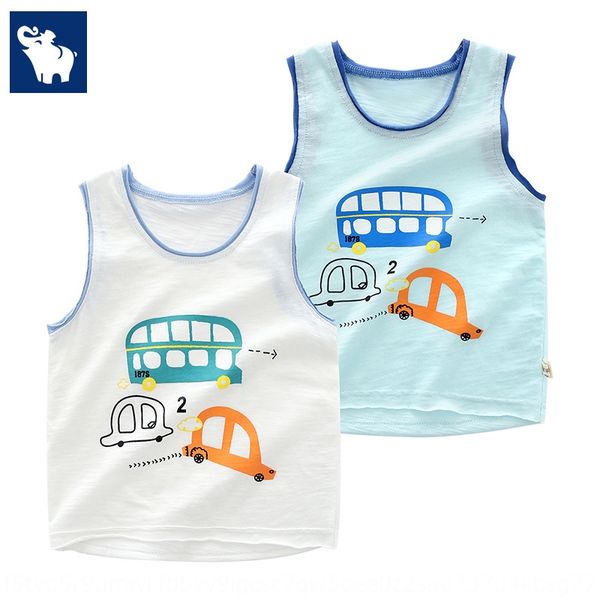 

children's summer cotton baby breathable korean casual vest car general mobilization vest, Blue