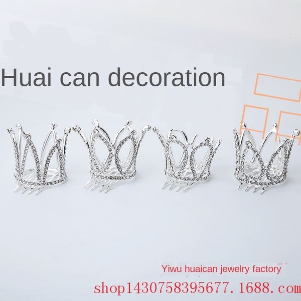 

headdress new fashion alloy creative headdress korean children's crown hair accessories crown accessories, Slivery;white