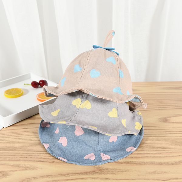 

младенец весной и осенью тонкие принцессы вс fisherman шапка ребенка шапка шляпа девочка лето супер мило солнцезащитный рыбак шляпа, Yellow