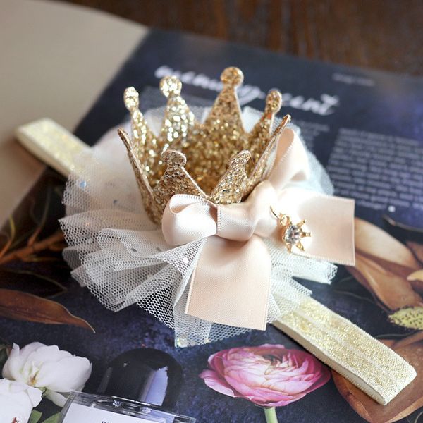 

ins fashion design girl tiaras crown hair-clips small cute lace big diamond hairpins for girl birthday gifts kids hairpins, Black;brown