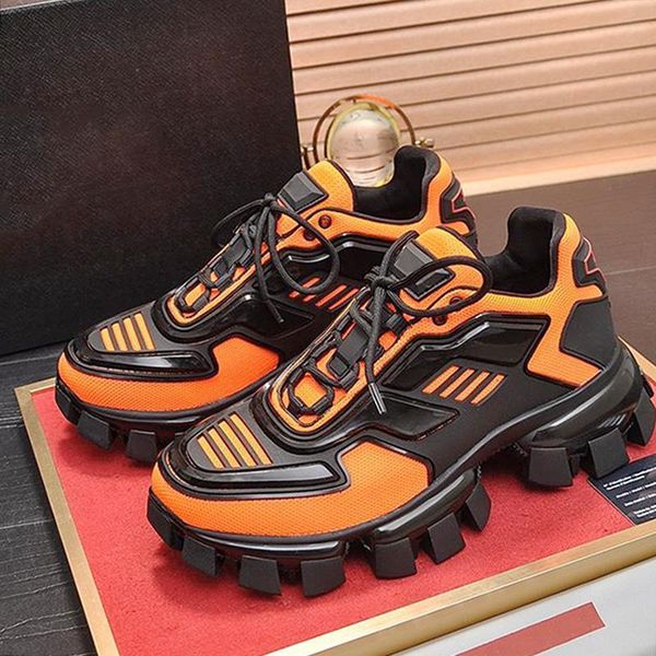 

luxury cloudbust thunder knit sneakers men 's shoes scarpe sportive da uomo breathable lightweight style shoes plus size sport men sho, Black