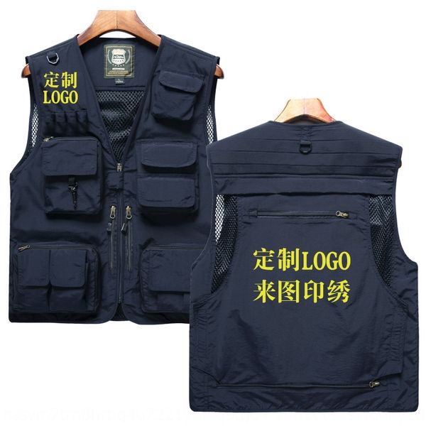 

pgraphy fishing outdoor multi-pocket professional tooling reporter and female vest vest waistcoat male and female, White;black