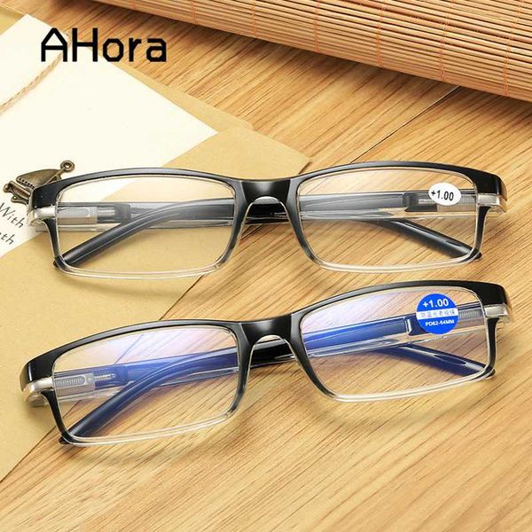 

ahora ultralight blue light blocking reading glasses men women anti blue rays presbyopia presbyopic eyeglasses +1.0 1.5 2.0 4.0, White;black