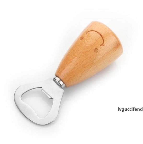 

wooden opener smiling face shaped bottle openers with wooden handle wine beer bottle household kitchen tools