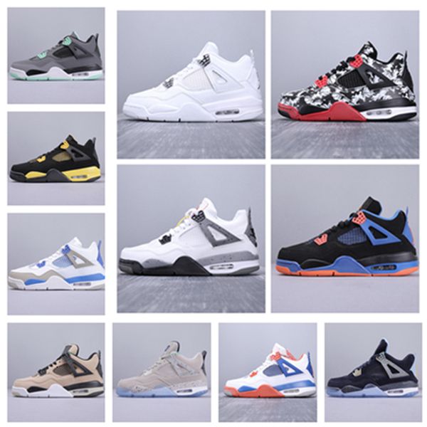 

2020 new bred 4 4s iv the cactus jack laser wings mens basketball shoes denim blue eminem pale citron men sports sneakers