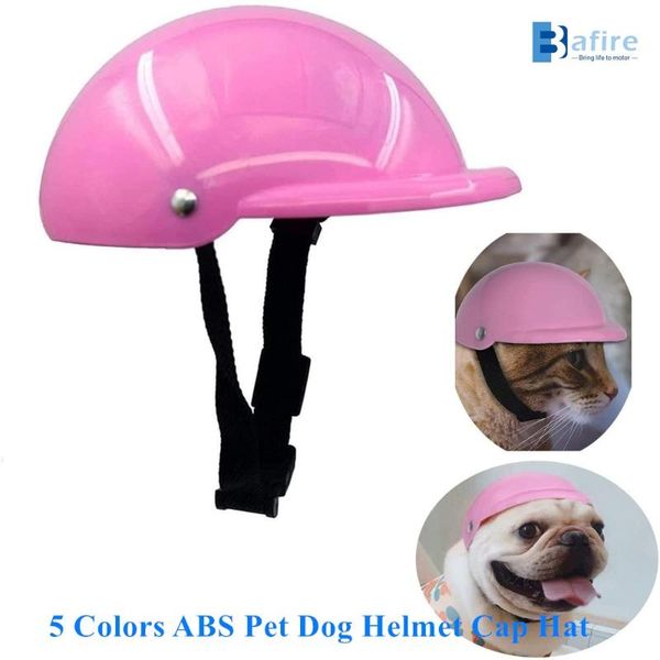 

5 colors pet dog helmet cap hat abs plastic doggie puppy riding motorcycles bike helmet sun rain protection for small pet