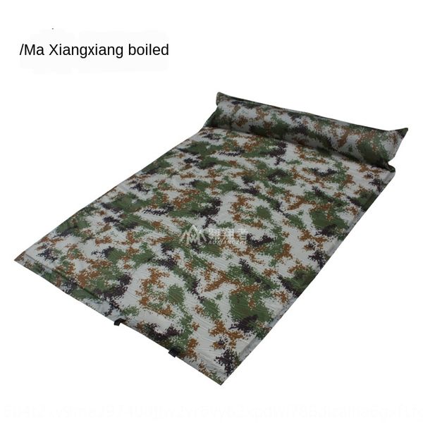 

soaring double digital digital camouflage automatic widened thickened camouflage inflatable pad double moisture-proof inflatable pad