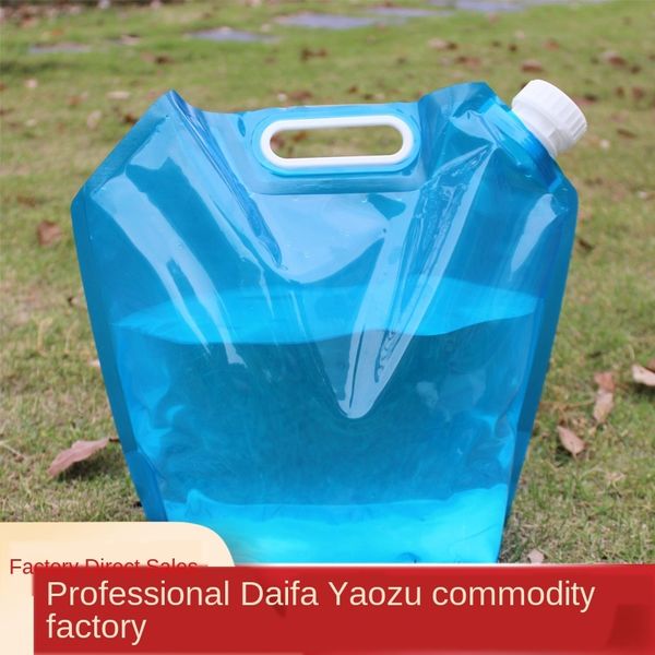 

outdoor portable kettle bucket travel camping travel sports bag riding climbing folding kettle drinking water storing water
