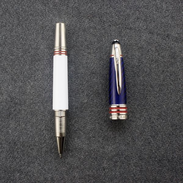 

metal rollerball pen handmade vintage stationery products men male office supplies jf.k roller pens set, Blue;orange
