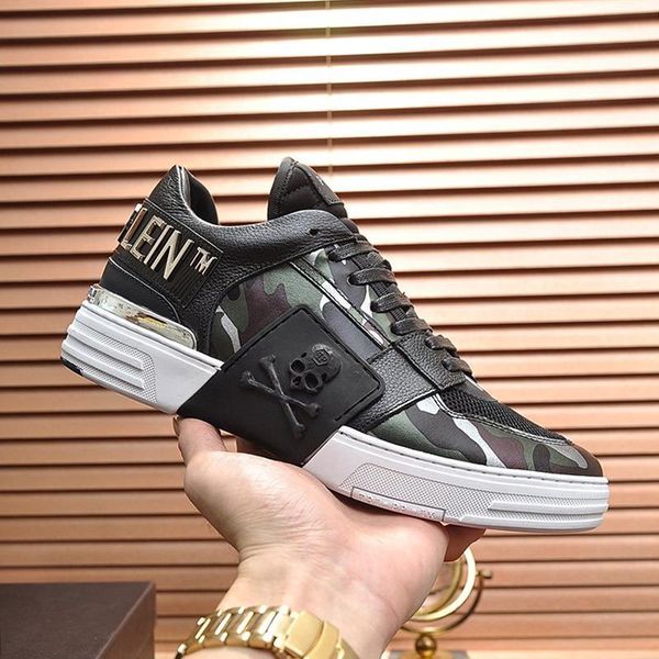 

fashion men shoes luxury rubber sole phantom kick $lo -camouflage lace -up sports mens sneakers zapatos para hombre men shoes casual sty, Black