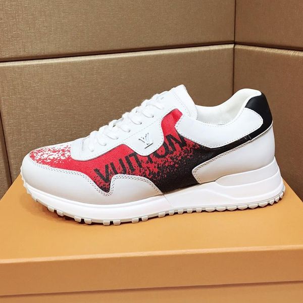 

luxury men shoes fashion sneakers breathable trainers with box chaussures pour hommes lace -up design mens shoes fashion type footwears sale, Black