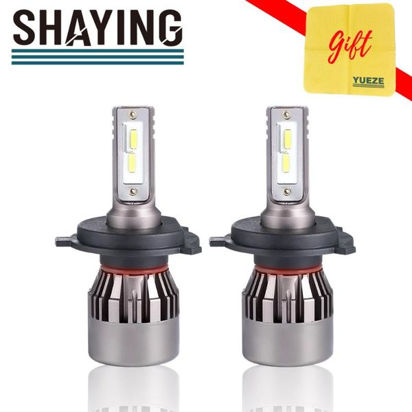 

shaying mini pro series 2 pcs led фара лампы h1 h7 h8 / 9/11 9005/3 9006/4 9012 h4 h13 9004 9007 super bright 6500k 12v