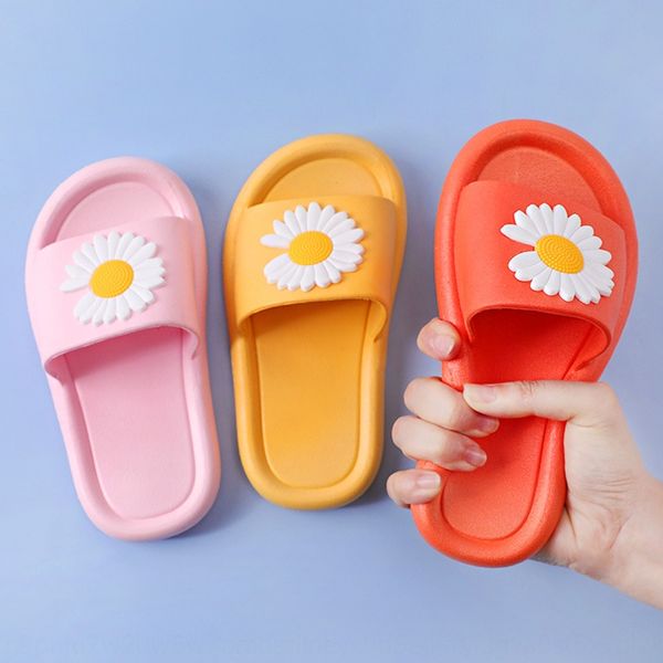 

6xauv fashion cute slippers daisy sandals children' shoes children' shoes wear anti-skid waterproof infant bathroom new sandals, Black;grey