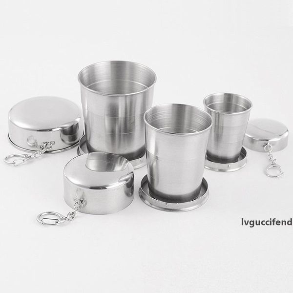 

75ml 150ml 250ml stainless steel wine glass portable outdoor travel camping folding foldable collapsible cup wb1802