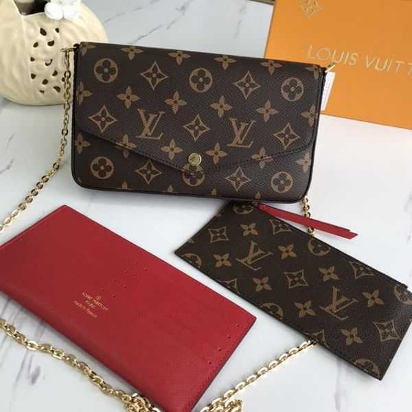 

trend classic type womens leather chain crossbody bag wallet purses envelope clutch bag luxury designer ladies shoulder bags fast delivery