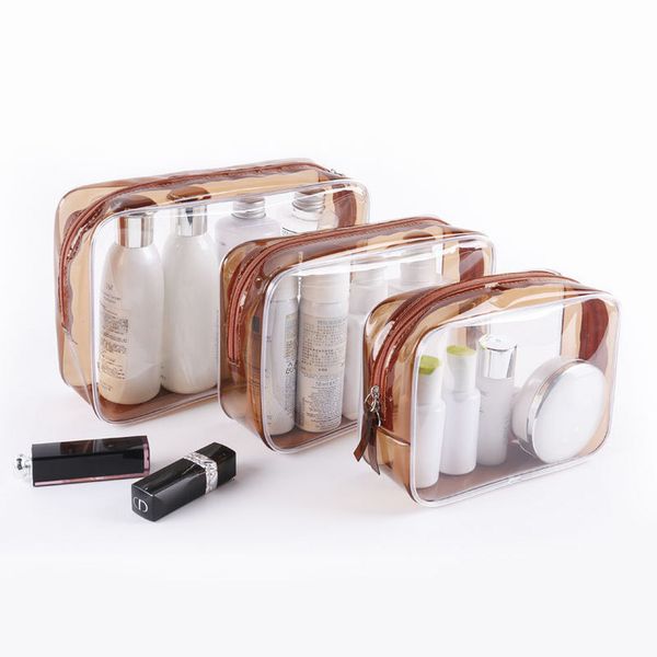 

new travel transparent cosmetic bag women paillette pvc clear makeup bags wash pouch beauty organizer storage case toiletry bag