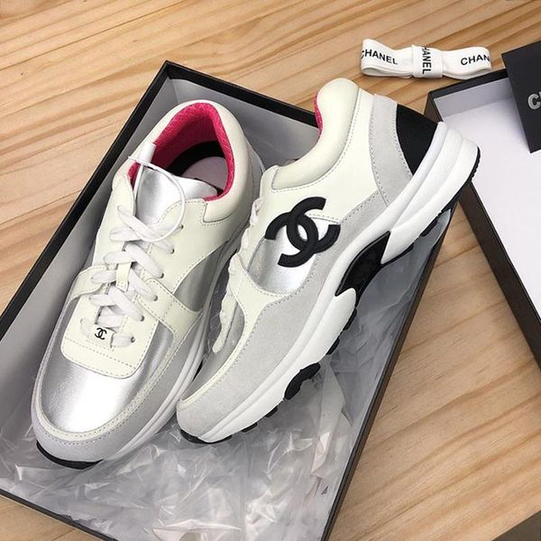 

new womens shoes casual style breathable flats fashion shoes footwears with origin box chaussures de femme luxury design sports sneakers hot, Black