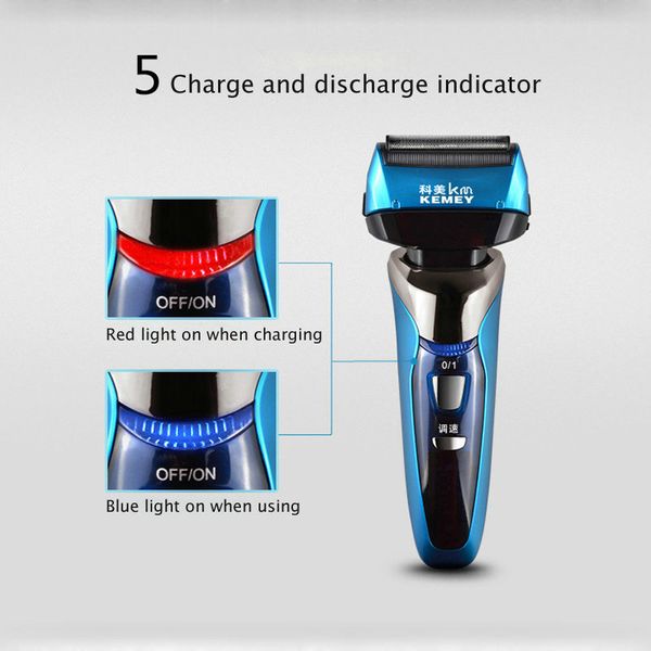 

2016 kemei 8150 reciprocating electric shaver for men 3d floating four blade rechargeable bread shaving machine waterproof electric razor pr