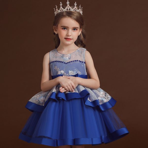 

Adorable 3D Flowers Pink 2020 Flower Girl Dresses Puffy Tulle Girl Wedding Party Dresses Vestido Flores