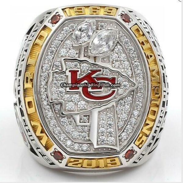 

wholesale kansas 2020 city chiefs world championship ring size 11, Golden;silver