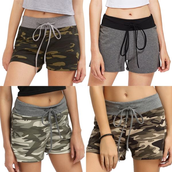 

new 2020 print fish scale fashion sports shorts women summer plus size digtal printing fitness running shorts low waist short pants#2351, White;black