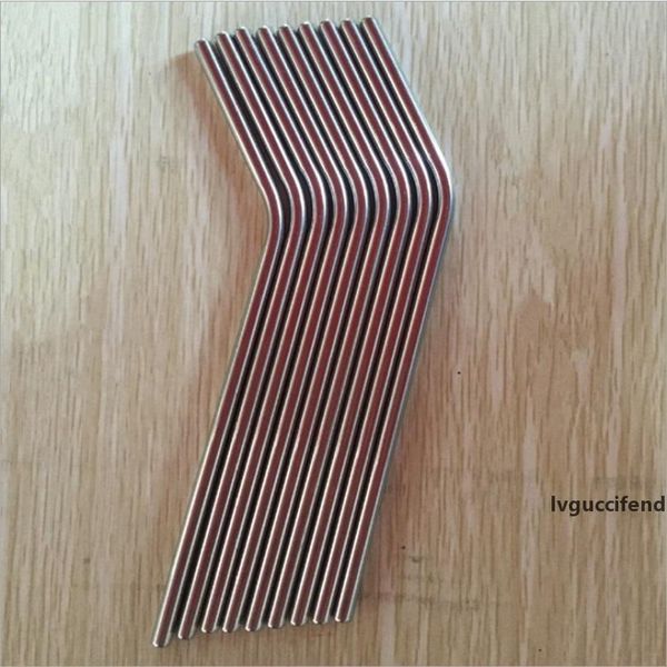 

reusable 270mm 30zo 6mm stainless steel straw drinking straw straight & bend drinking tool =eco-friendly silicone straw 11inch food grade