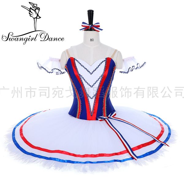 

the flames of paris ballet costume tutu girls professional ballet tutu women platter plain competition bt2050, Black;red