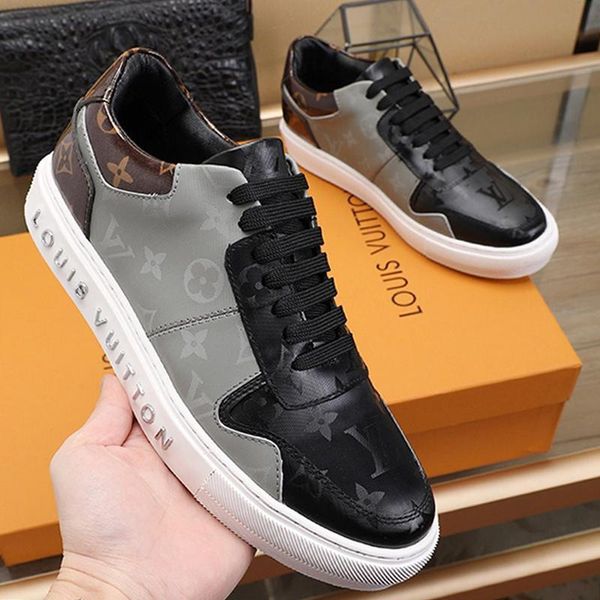 

men sneakers breathable casual shoes lace -up flats luxury mens shoes casual footwears with origin box zapatos de hombre fast shipping casua