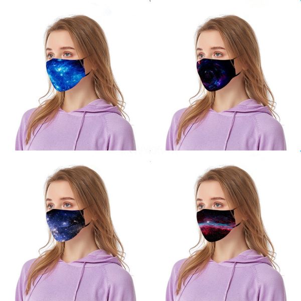 

2020 cool fasion party dener printed fa mask fun fancy dress wasable mout muffle mask reusable windproof cotton mas ##148