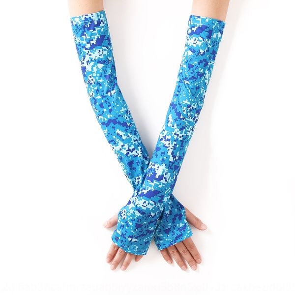 

silk sunscreen camouflage outdoor riding and driving uv-proof arm men's ice sleeve and women's ice sleeve