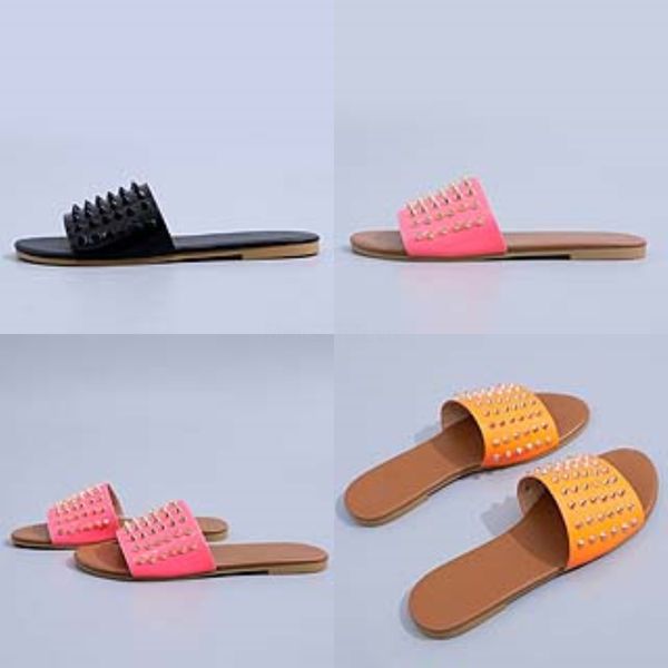 

women dener sandals wees eels soes fasion non-slip flat flower faux diamond slippers summer scuff beac sandals#536, Black