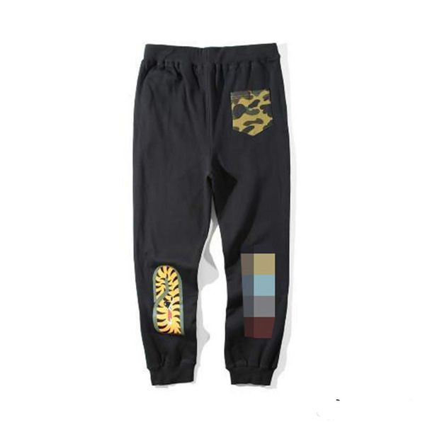 

2017 men/boy shark pants head bap trousers a bathing sports casual sweat ape, Black