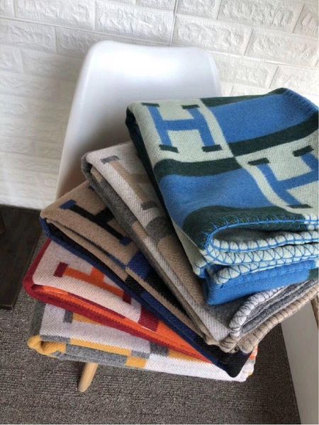 

luxury signage h color plaid pattern cashmere wool blanket shawl 135*170cm and 7 color options christmas family warm gifts for new home gift