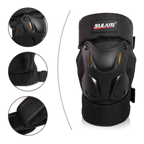 

1 pair/2pcs windproof cold-proof black motorcycle motocross racing knee pads off road gear protector motorcycle accessories