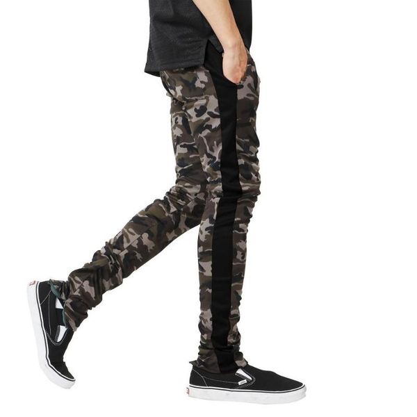 

2020 men pants winter shaping body men sports fitness man printing zipper casual pants, Black;blue