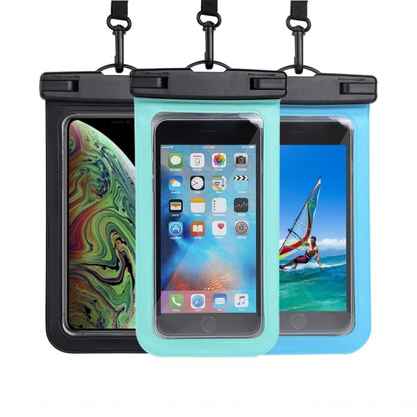 

pvc mobile phone case bag bag transparent seaside swimming waterproof cover waterproof mobile phone case