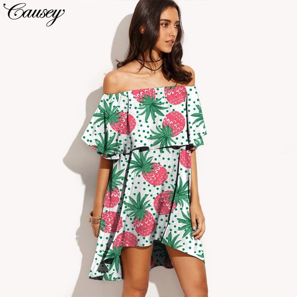 

2020 easy одно слово свинцовые фрукты печати платье костюм -dress, Black;gray