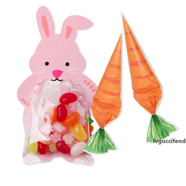 

carrot candy bags plstic bags with greeting cards easter party decorations birthday party diy gift bag packaging