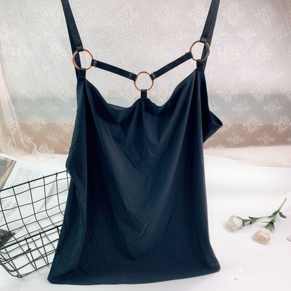 

бесшовные шелк льда завернутый груди девочек маленький подвязка бретели жилет нижняя труба жилет упругой дышащий нижнее белье женщин, White