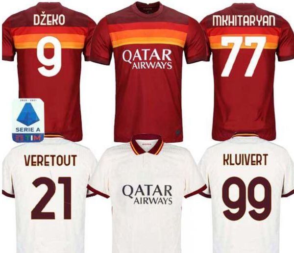 

лучшие качества таиланд 2020 2021 totti de rossi as джеко roma футбола трикотажных изделий 20 21 коларов клюйверт футбол футбол рубашки мужс, Black;yellow